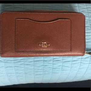 Coach zip up wallet